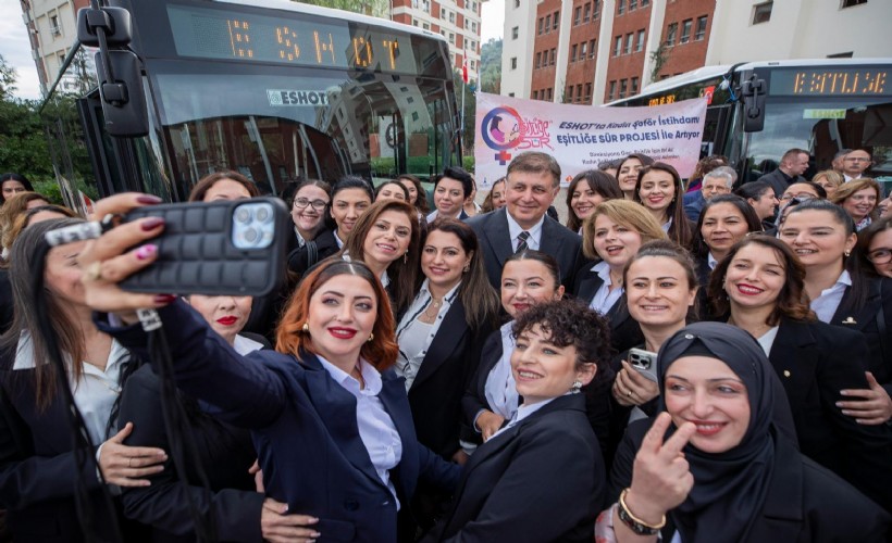 İzmir toplu ulaşımında kadın gücü: ESHOT’ta direksiyon kadınlarda