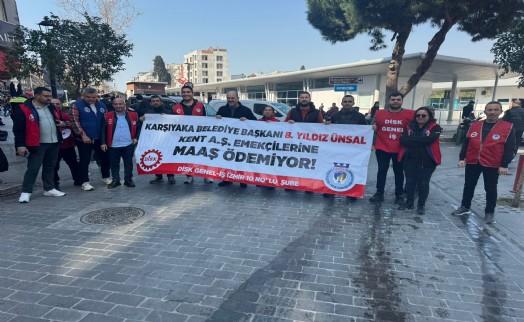 Maaş alamayan Kent A.Ş, işçisi yine Karşıyaka Çarşı'da!