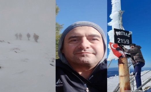 Manisa'da kayıp dağcı için arama çalışması devam ediyor