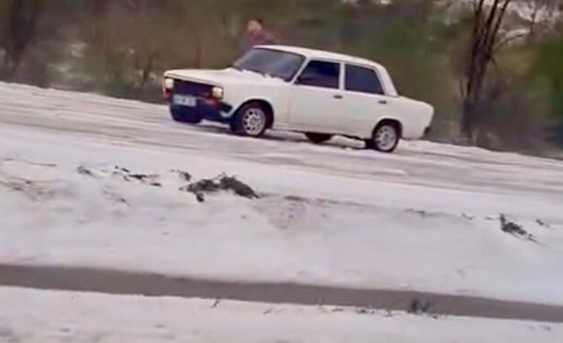 Muğla'da dolu yağışı