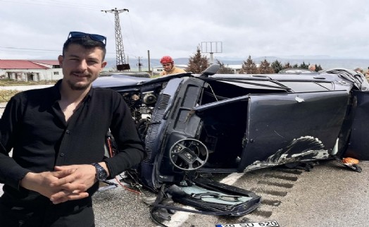 Takla atan otomobilin sürücüsü öldü