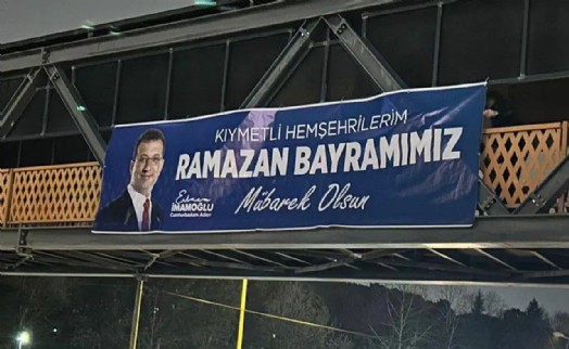 Trabzon'da İmamoğlu'nun bayram mesajını içeren afişler söküldü!