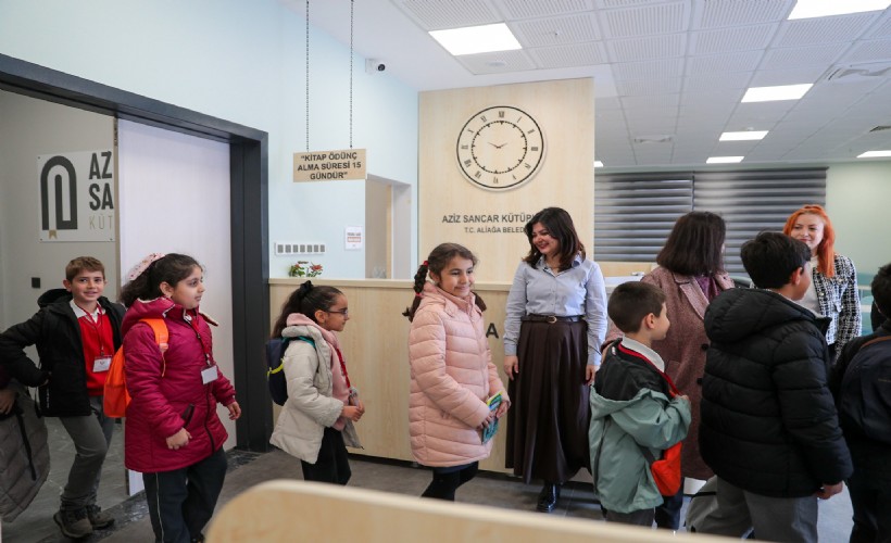 Aliağa’da kütüphane haftasına özel anlamlı etkinlik