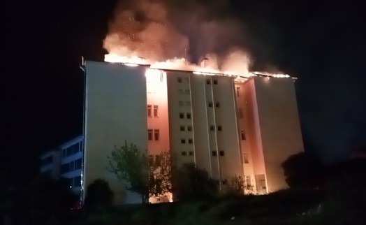 Aydın'da fen lisesi pansiyonunda yangın: 46 öğrenci tahliye edildi