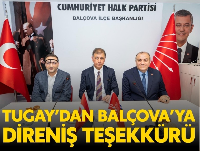 Başkan Tugay teşekkür turuna Balçova’da devam etti