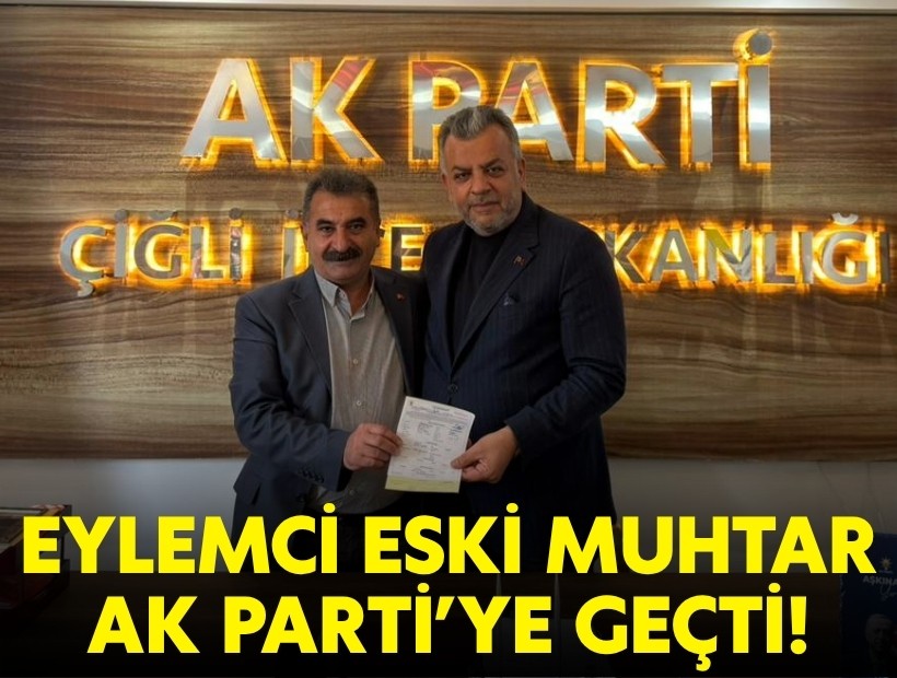 Eylemci eski muhtar AK Parti'ye geçti!