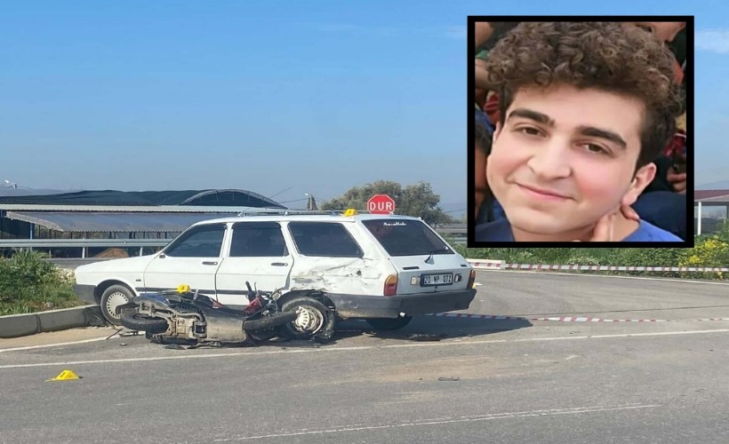 Kavşakta otomobile çarpan motosikletin sürücüsü hayatını kaybetti