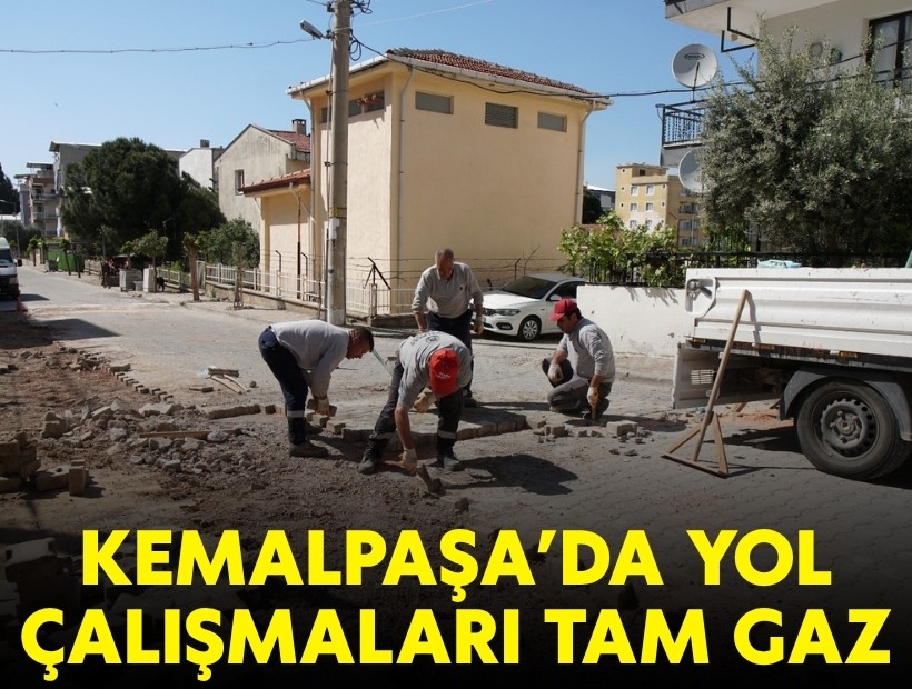 Kemalpaşa'da yol çalışmaları tam gaz!
