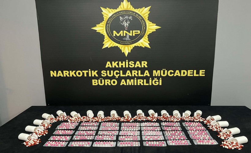 Manisa'da 4 bin 396 sentetik hap ele geçirildi; 4 tutuklama