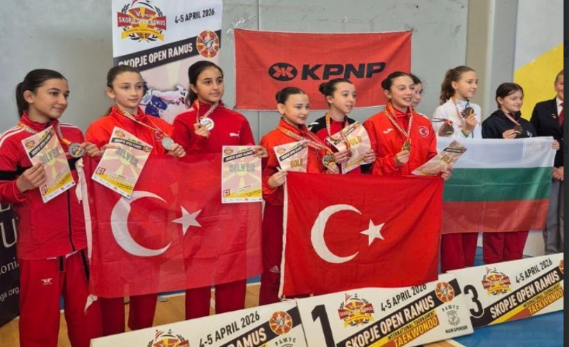Seferihisar'ın 'Altın Çocukları' Avrupa yolunda kürsüyü bırakmıyor