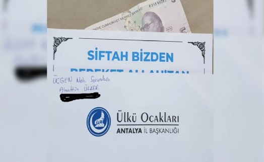 Ülkü Ocakları’ndan tepki çeken jest: Esnafa 5 TL siftahı!