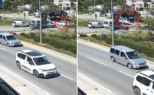 Zincirleme kaza kamerada: 2 Sahil Güvenlik personeli yaralandı