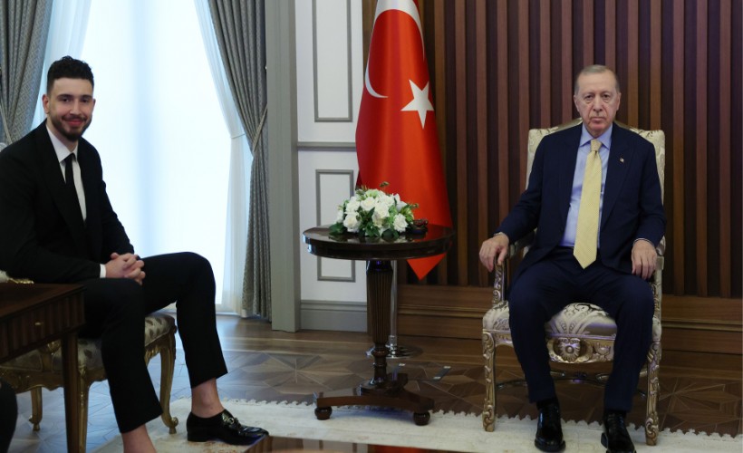 Cumhurbaşkanı Erdoğan, Alperen Şengün'ü kabul etti