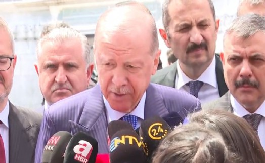 Erdoğan'dan Ayasofya'da cuma namazının ardından açıklamalar