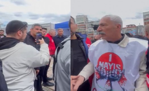 1 Mayıs kutlamalarında Cemil Tugay'a tepki! Tugay kürsüye çıkmadan alanı terk etti