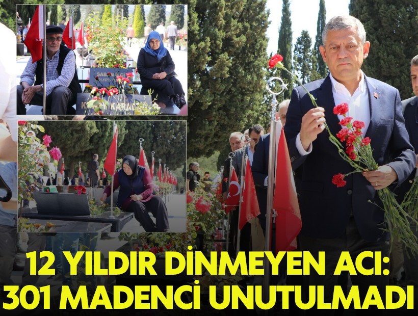 12 yıldır dinmeyen acı: 301 maden şehidi Soma'da karanfillerle anıldı