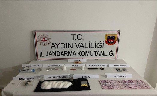 Aydın'da iki ayrı adrese uyuşturucu baskını: 5 gözaltı