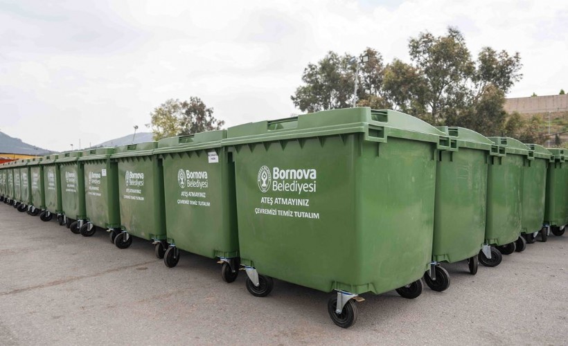 Bornova'ya 325 yeni çöp konteyneri