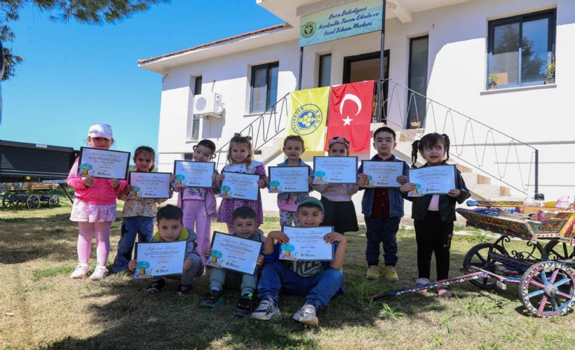 Bucalı minikler Tarım Okulu'nda doğayla buluştu