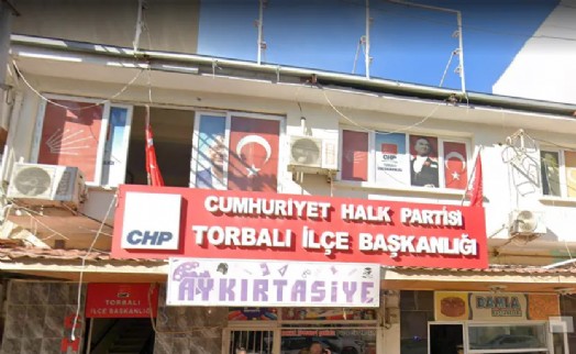 CHP Torbalı'dan 'pankart' açıklaması: Örgütün yeri bugün Güvenpark'tır!