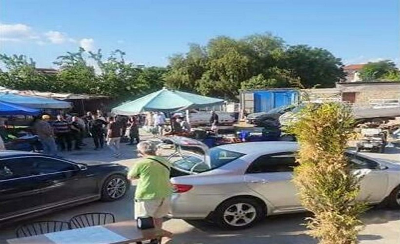Foça'da pazarcıların kavgası: 7 gözaltı