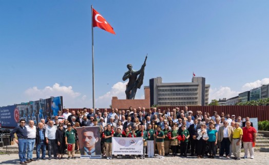 Gazeteci Hasan Tahsin İlk Kurşun Anıtı'nda anıldı