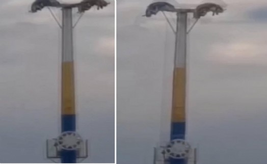 İzmir'de faciadan dönüldü: Baş aşağı asılı kaldılar