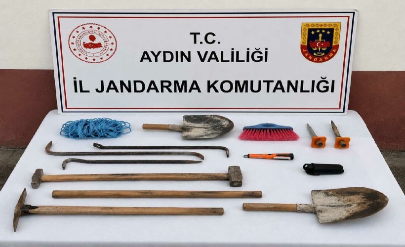 Kaçak tarihi eser kazısına suçüstü: 3 gözaltı