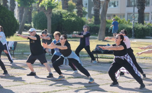 Konaklılar açık havada sporu çok sevdi