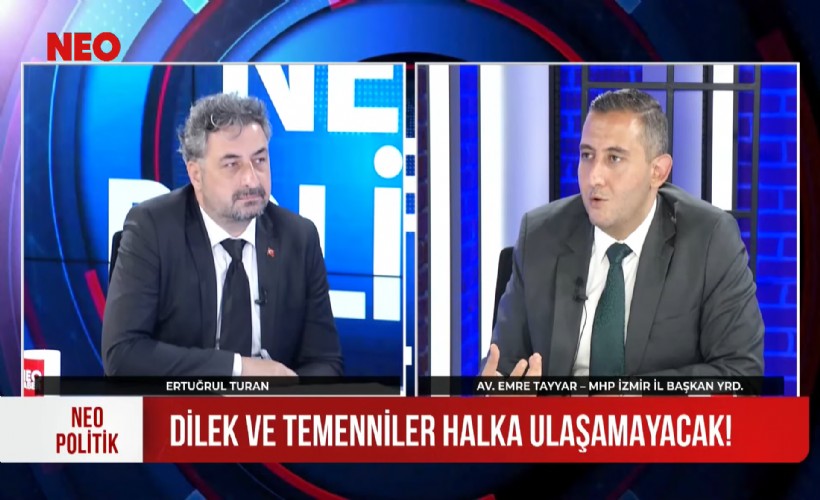 MHP'li Tayyar'dan NEO TV'de 'meclis yayını' kararına çarpıcı yorum: İzmir'in sorunlarının konuşulması hoşunuza gitmiyor mu?