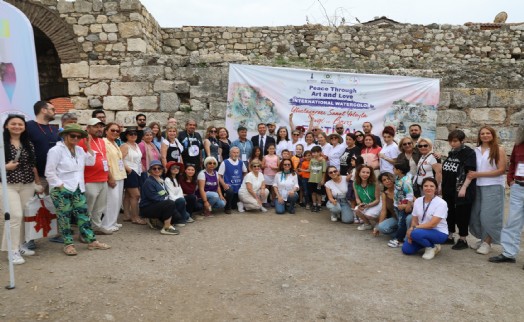 Seferihisar'da 2. Uluslararası Suluboya Festivali sona erdi