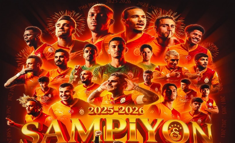 Süper Lig'de şampiyon Galatasaray!