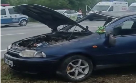 Yoldan çıkan otomobil takla attı: 5 yaralı