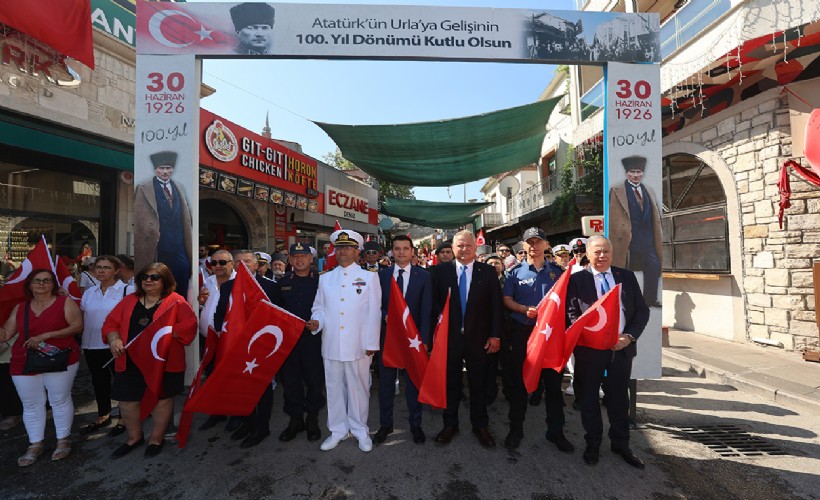 Atatürk'ün Urla'ya gelişinin 100. yılı törenlerle anıldı