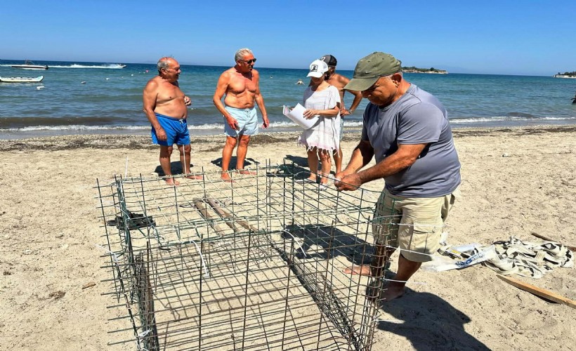 Aydın'da ikinci caretta caretta yuvası da Didim'de tespit edildi
