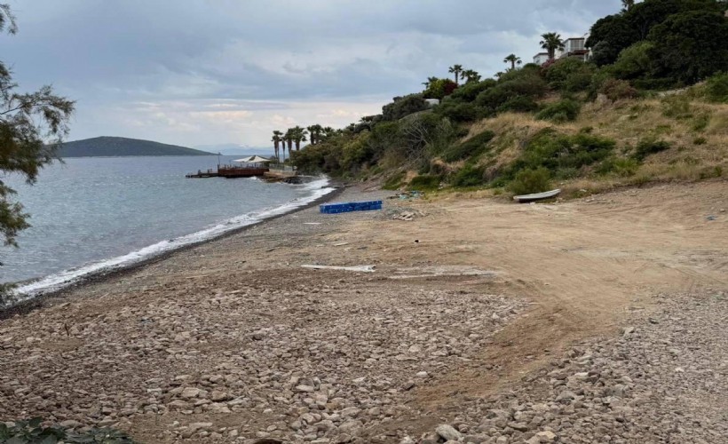 Bodrum'da sahilde beton dökümüne 150 bin lira ceza