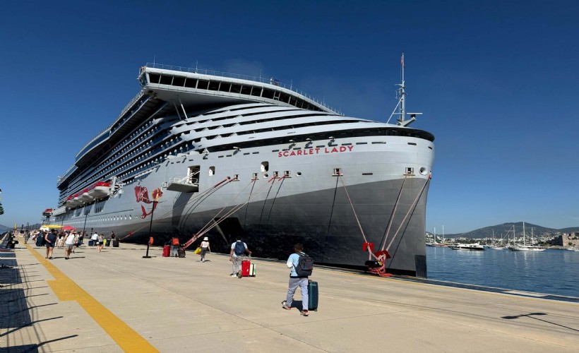 Bodrum’a kruvaziyerle 2 bin 502 turist geldi