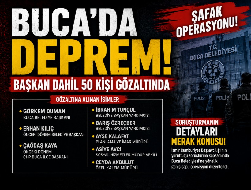 Buca Belediyesine operasyon: Başkan Görkem Duman gözaltına alındı