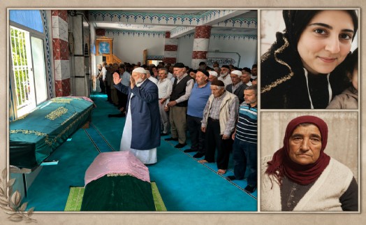 Denizli'deki kazada ölen ana-kız İzmir'de toprağa verildi