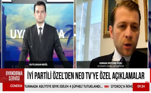 İYİ Partili Özel'den NEO TV'de 'mutlak butlan' değerlendirmesi: Sayın Kılıçdaroğlu arzu etse de bir kurultay yapamaz
