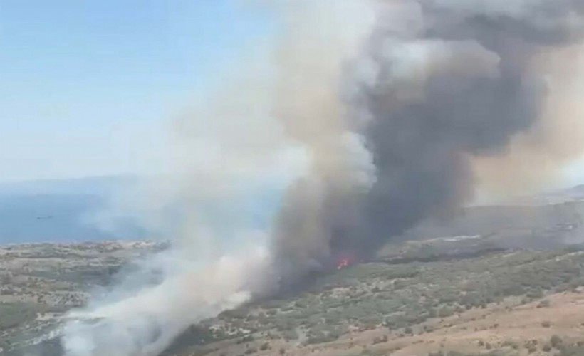 İzmir'de korkutan maki yangını