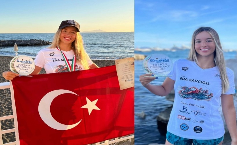 İzmirli yüzücü Eda Savcıgil'den tarihi başarı