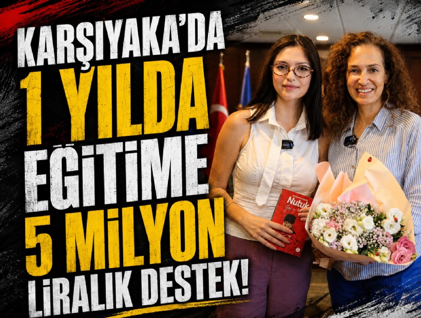 Karşıyaka'da 1 yılda eğitime 5 milyon liralık destek!