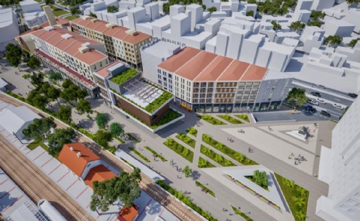 Kasaplar Meydanı dönüşüyor: Çiğli'ye yeni kültür ve yaşam merkezi