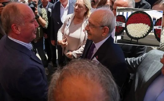 Kılıçdaroğlu ve İnce'nin de katıldığı törende Özel'in ismi çelenkten söküldü