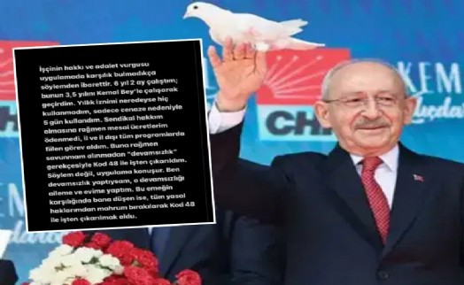 Kılıçdaroğlu'nun 'alın teri' sözlerine işten çıkarılan emekçiden yanıt: 'Söylem değil, uygulama konuşur'