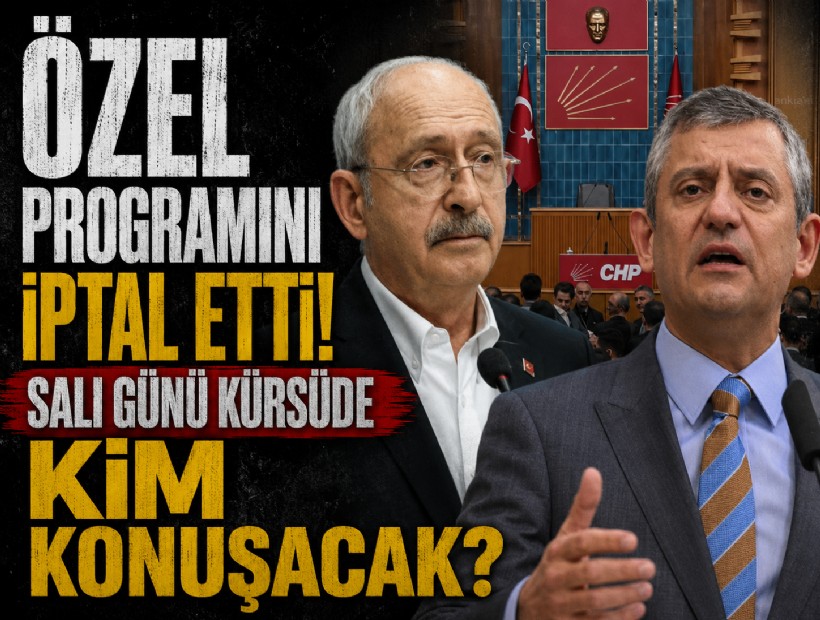 Özel programını iptal etti: Salı günü kürsüde kim konuşacak?