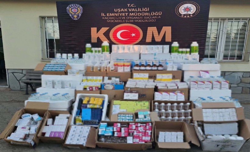 Uşak’ta kaçak hayvan ilacı operasyonu