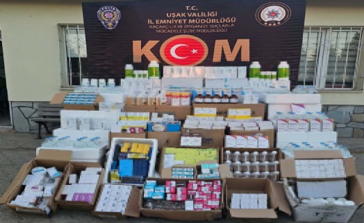 Uşak'ta kaçak hayvan ilacı operasyonu