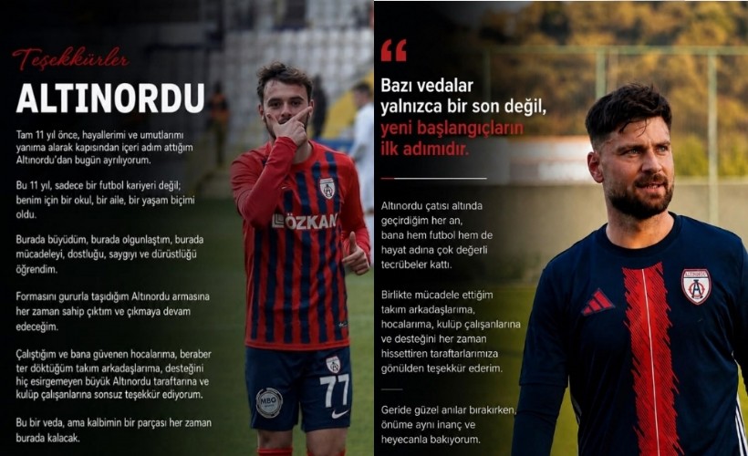 Altınordu'da çifte veda